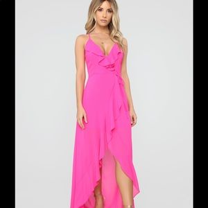 FashionNova Chiffon Maxi Dress